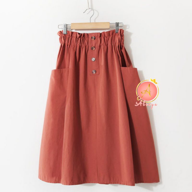 ALEEYA Rok Suede  7/8 / Jasmine Midi Skirt Suede (2517)