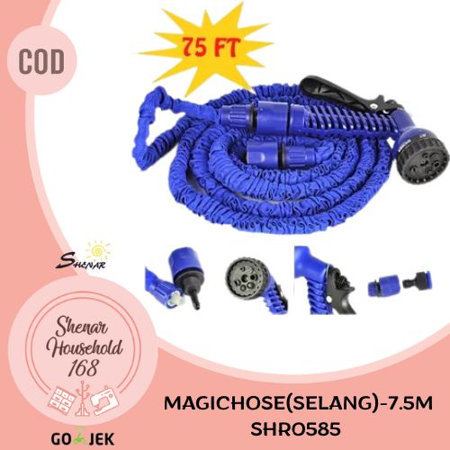 SHENAR SEMPROTAN SELANG FLEKSIBEL ELASTIS MAGIC HOSE 15M / 7.5M  SELANG TAMAN  MOBIL RUMAH SERBAGUNA  - BISA COD