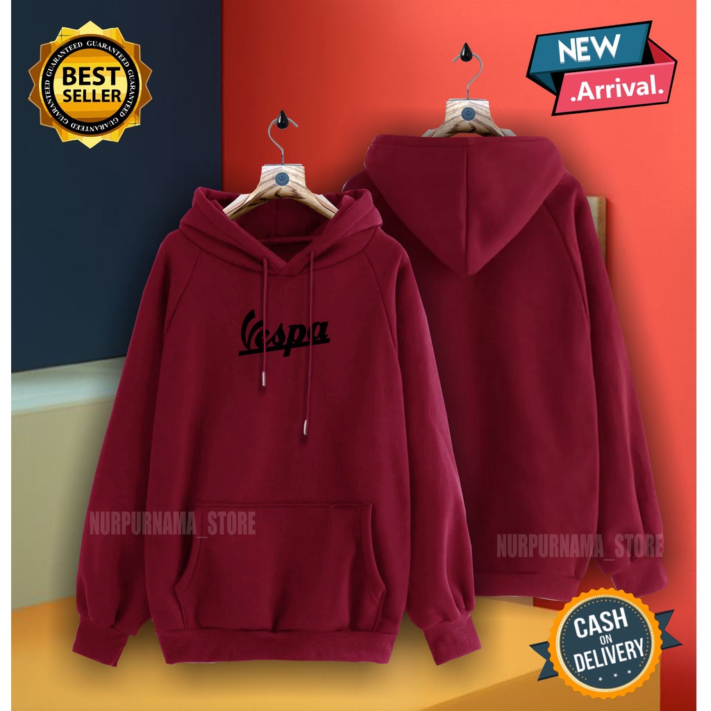 Sweaterpria Murah Distro Keren Jaketsweater  Vespa Sweater&amp;Kardigan Polos ME2GX7 &quot;Hoodie