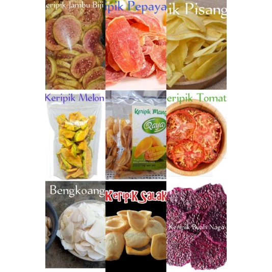 

Aneka Keripik Buah Asli Cemilan Sehat
