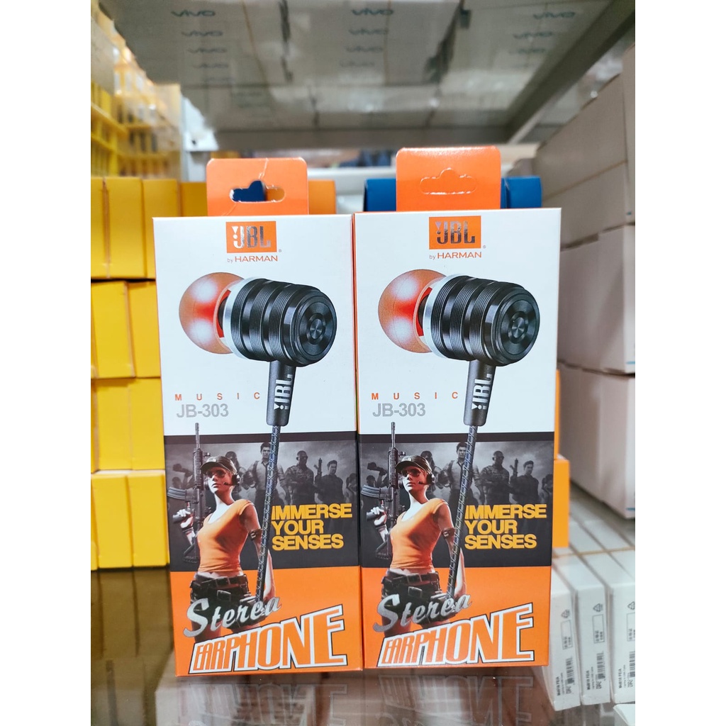 YS Headset J JB-303 EXTRA BASS Handsfree J JB303 EXTRABASS MIC Earphone J JB-303 EXTRA BASS