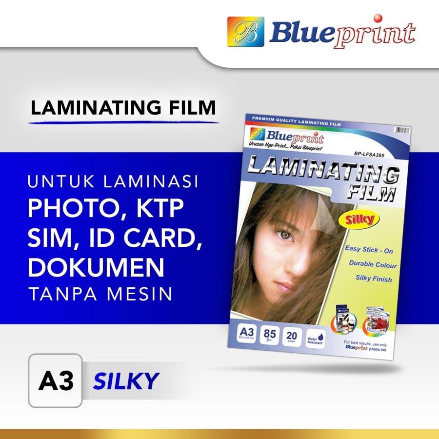 Blueprint Laminating Film Silky Doff Laminasi A4 Matte