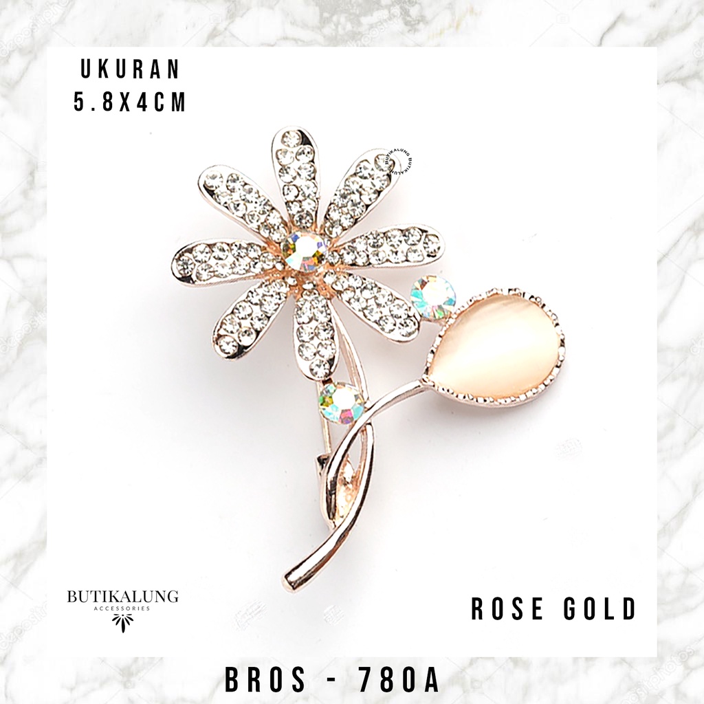 Bros Hijab Bross Peniti Brooch Jilbab Aksesoris Fashion Wanita Perhiasan Muslim BUTIKALUNG 780