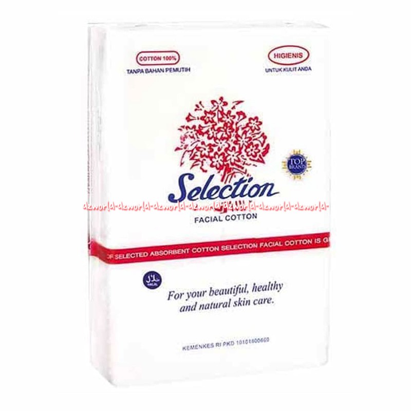 Selection Facial Cotton 50gr Kapas Kecantikan Kapas Pembersih Make Up Kapas Muka Selektion Facial Katun