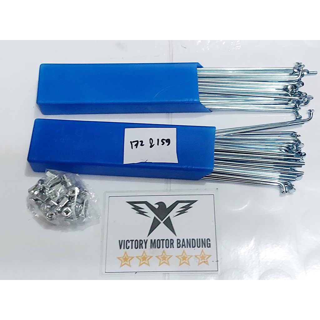 Ruji Jari Jari Set Roda Depan Belakang Size 172 & 159 Suzuki Smash Shogun 125 Shogun 110 Smash Titan