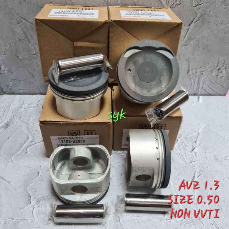 PISTON ASSY AVANZA 1.3 SIZE 0.50 NON VVTI