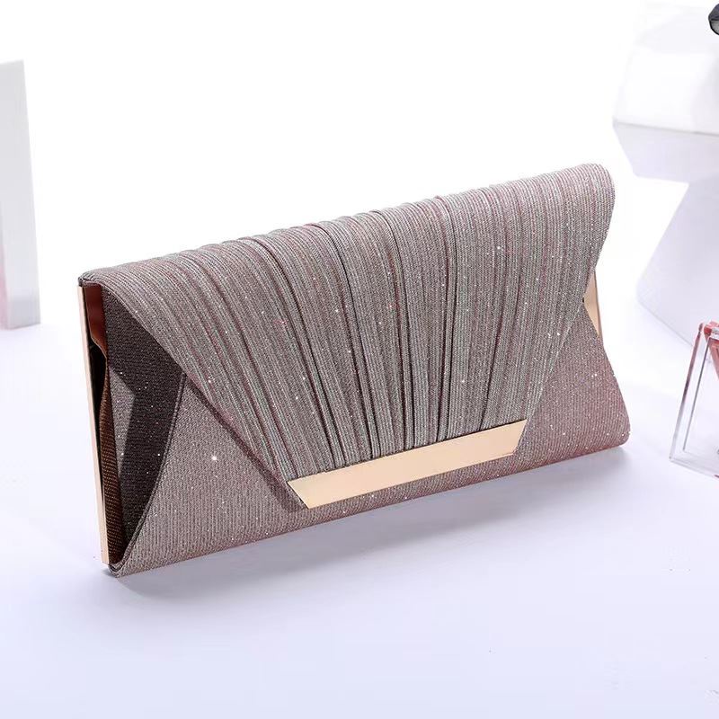 BJ29060 - BLACK/DARKGRAY/GOLD/PINK/SILVER - TAS PESTA CLUTCH SLEMPANG TALI RANTAI WANITA FASHION IMPORT MODIS ELEGAN TERMURAH TERLARIS TERBARU BAGSTORE JAKARTA TAS BATAM JT9060 GT1975