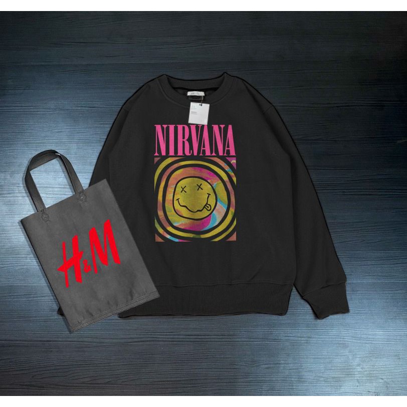 sweater crewneck nirvana free bag