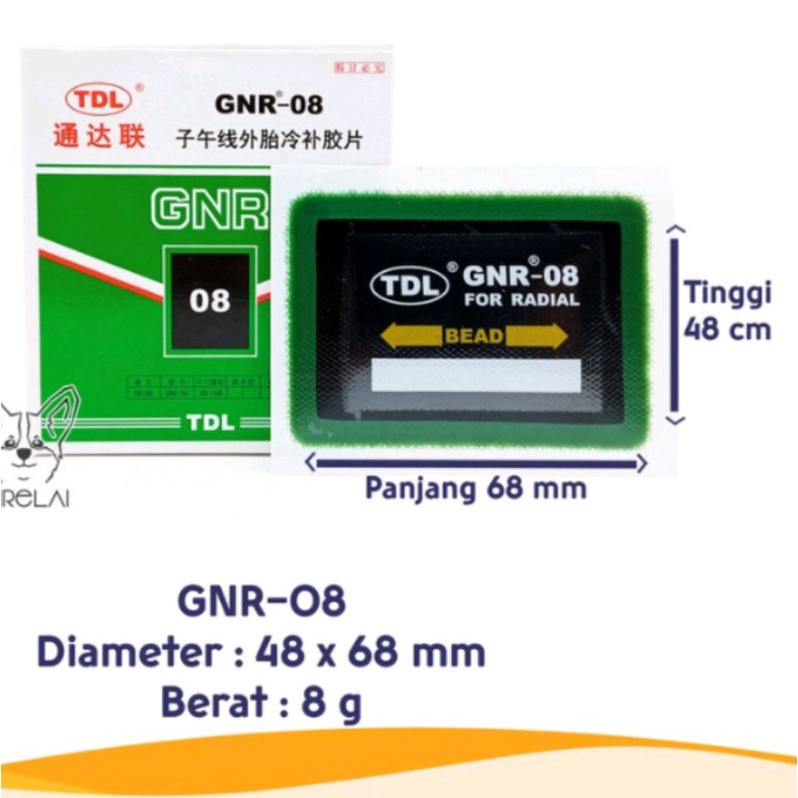 karet tambal ban cold patch tambalan maruni grade