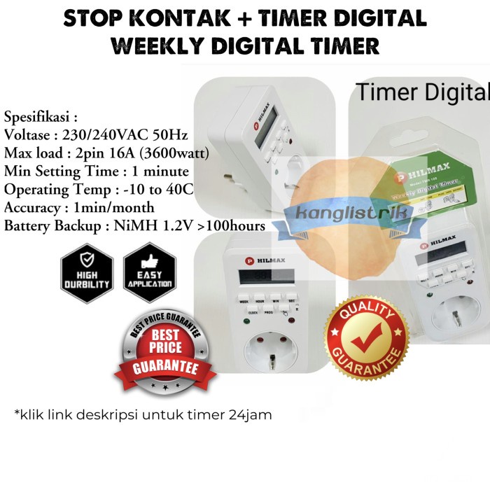 STOP KONTAK TIMER DIGITAL / TIMER DIGITAL STOP KONTAK TIMER WEEKLY
