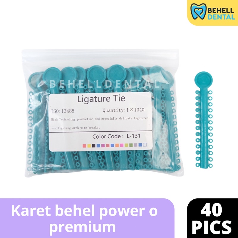 40pics KARET BEHEL MOTIF POWER O RING Bulat PREMIUM TEBAL DARK TOSCA NO.15 - 1 Pack Isi 40 Pics pcs Ligature Ties Dental Rubber Band Elastic Bracket Braces Ortho Gigi Permanen Motif Ring Bulat - Behelldental