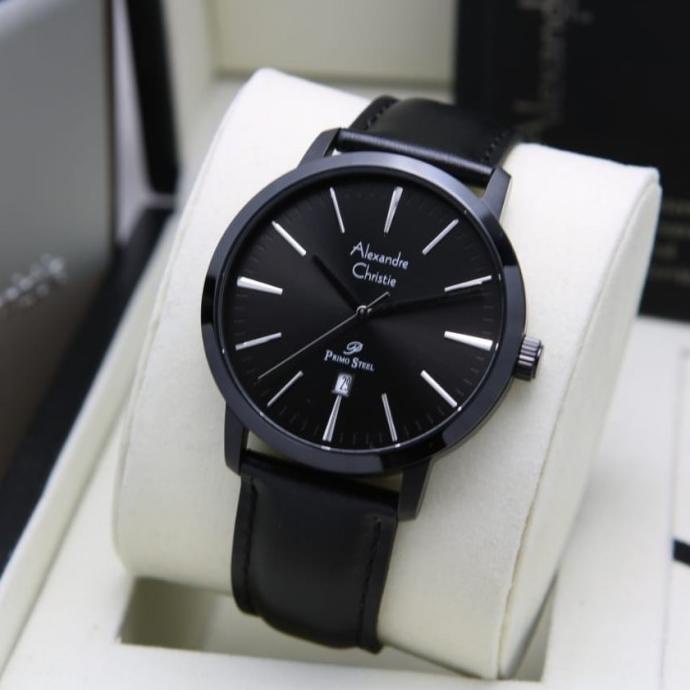 JAM TANGAN PRIA ALEXANDRE CHRISTIE AC 1028 / AC1028 LEATHER ORIGINAL