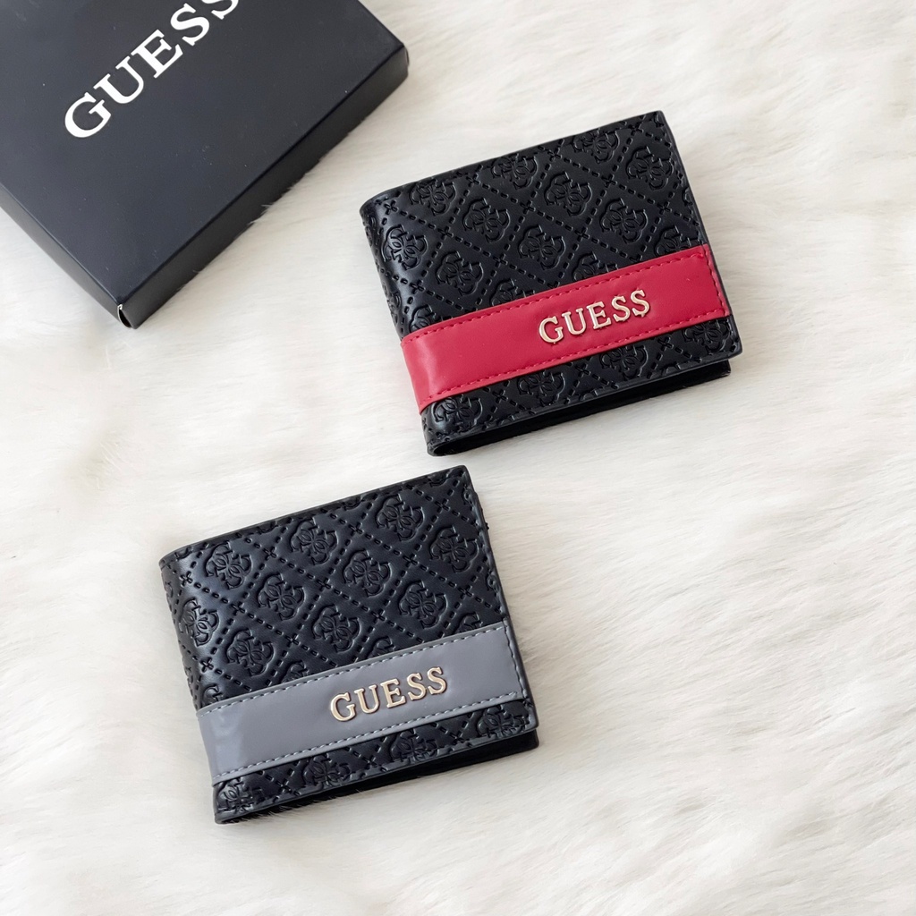 GSS GUESS MAN MESA DOUBLE BILLFOLD WALLET DOMPET LIPAT PRIA 01181