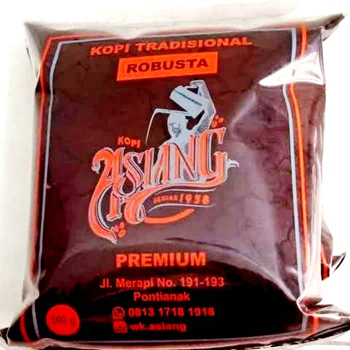 

Kopi bubuk Asiang Khas Pontianak 500 gr