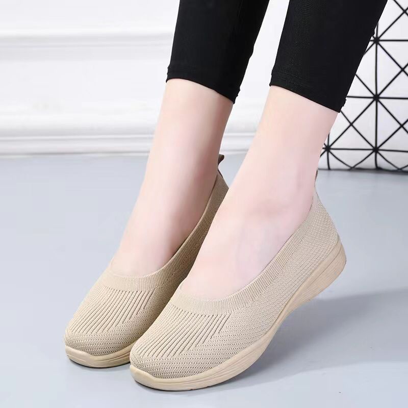 Permata  Sepatu Slip On Wanita Import A02 Premium Quality  Fliknit Shoes