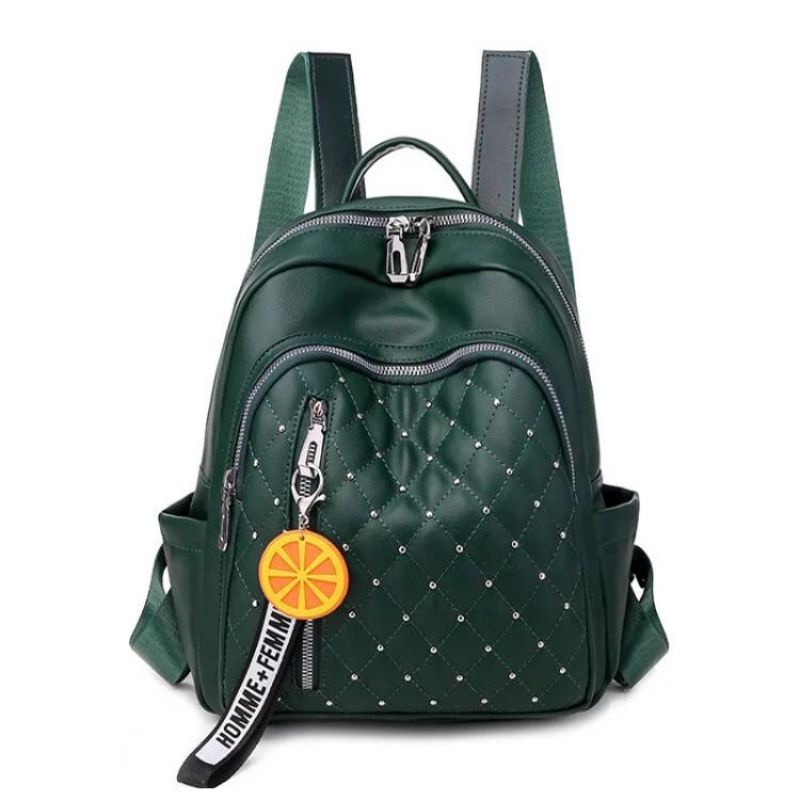 Ransel wnita kulit,motif lemon Tas wanita