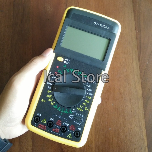 Multimeter DT9205A - Multitester Digital DT-9205A - Display LCD Besar