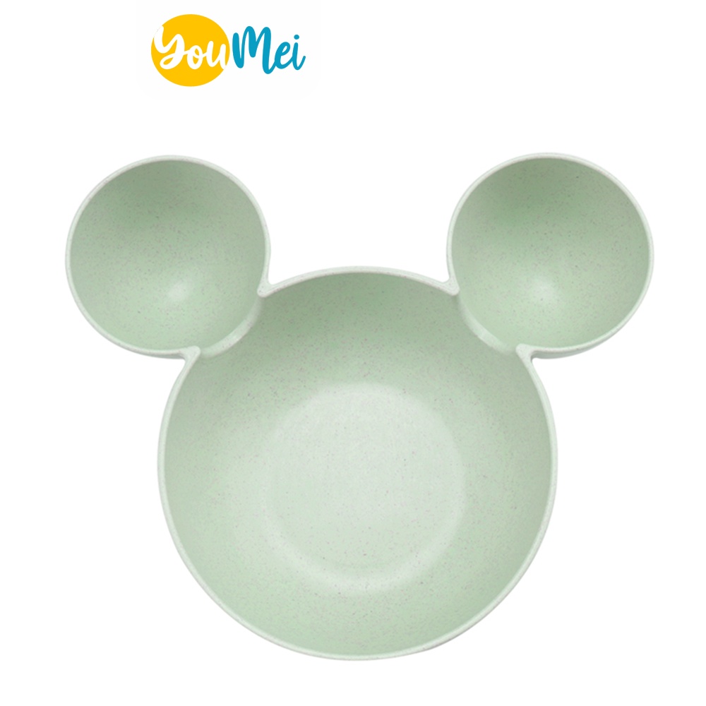 Mangkok Mickey 21 cm / Mangkok Makan Anak Karakter /  Mangkuk Makan Anak / Mangkok Makan Mickey / Mangkok Makan BPA Free - 1217