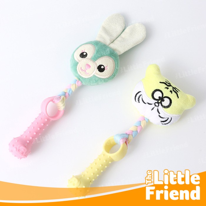 Mainan Gigitan Anjing Boneka - Rubber Chew - Tali Twist 3 in 1 Dog Toy