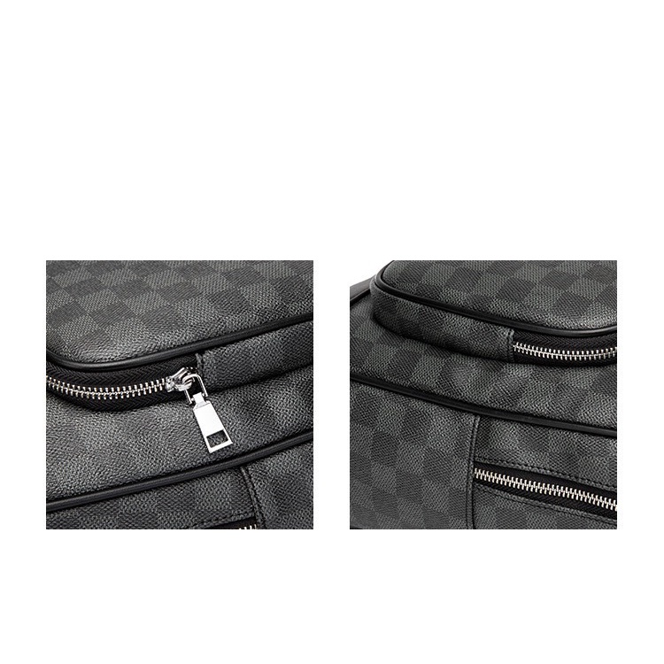 IMPOR PREMIUM 2917 TAS RANSEL SEKOLAH LIBURAN MUAT LAPTOP ANTI AIR KULIT PU TEBAL