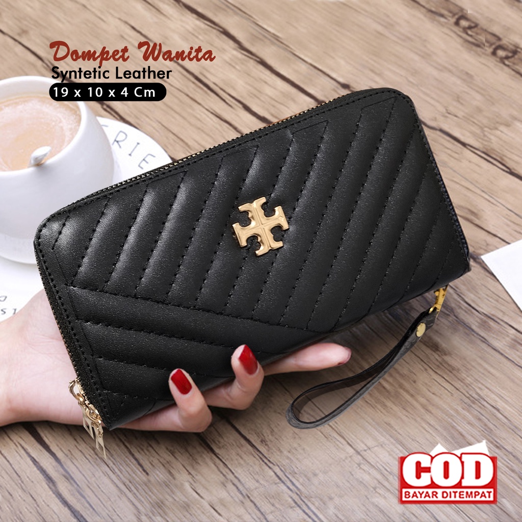 Dompet panjang wanita bahan kulit sintetis dompet panjang kekinian dompet terbaru muat hp dan uang kertas