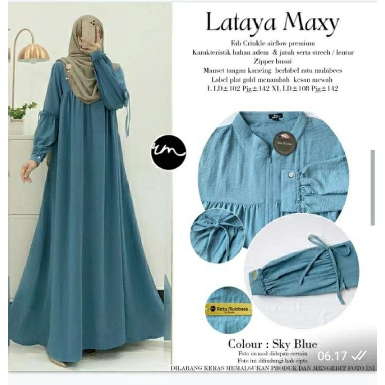 LATAYA MAXY DRESS / IR FASHION / TERMURAH / POPULER / MODEL UNIQUE / MODEL SANCAKA / MILOVA MAXY /Ad