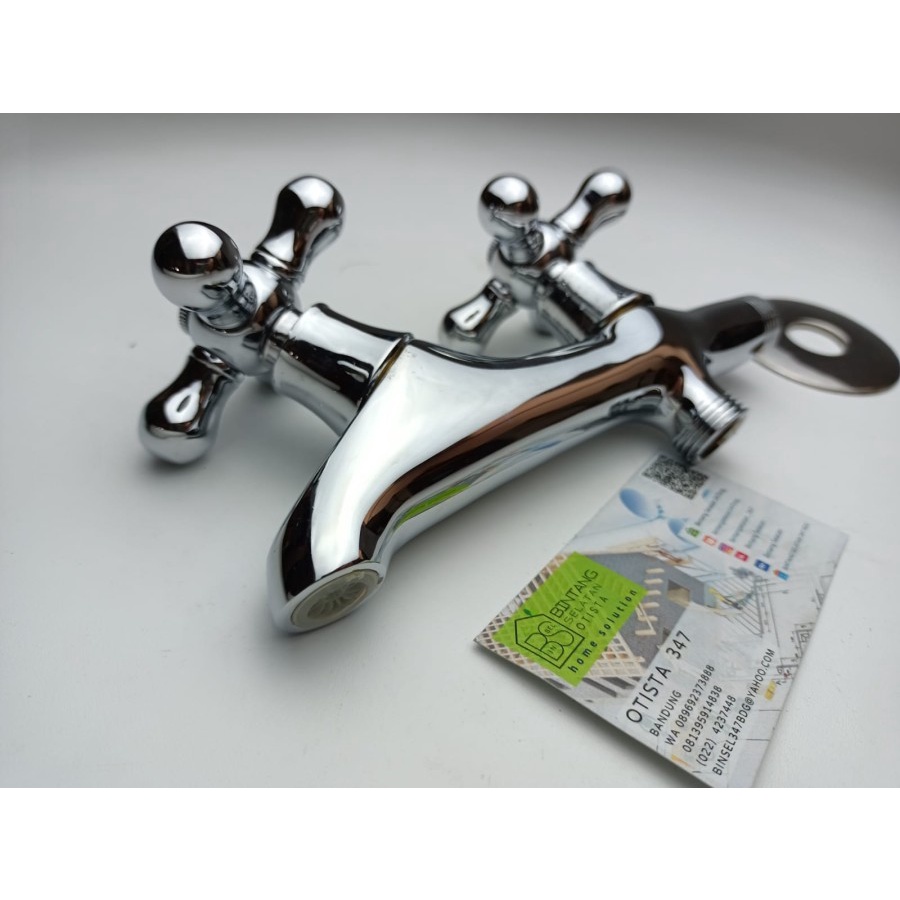 KRAN DOUBLE FRATELLI FRATTINI /KRAND DINDING/KRAN TEMBOK AIR DINGIN