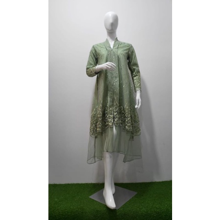 Kebaya Long Tunik Floy Kartini Busui Tutu / Kebaya Wisuda Modern / Kebaya Kondangan Elegant / Kebaya Pesta Mewah / Kebaya Seragam Modern / Kebaya Tunik Busui Modern