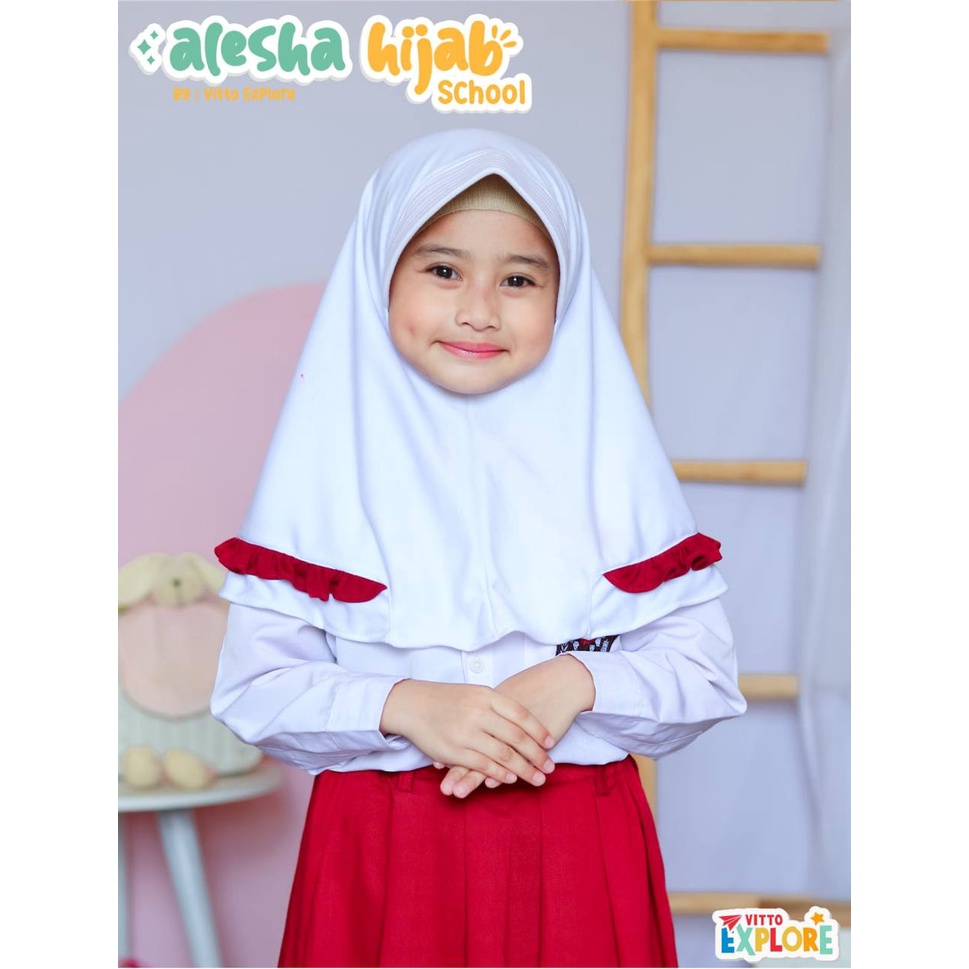 Hijab school anak Alesha by Vitto