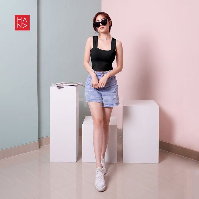 Hana Fashion Stevani Wide Strap Tanktop Wanita HanaFashion