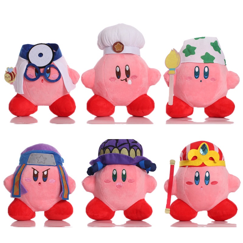 Mainan Boneka Stuffed Plush Anime Chef Doo Ninja Kirby 18-23CM Warna Pink Untuk Anak