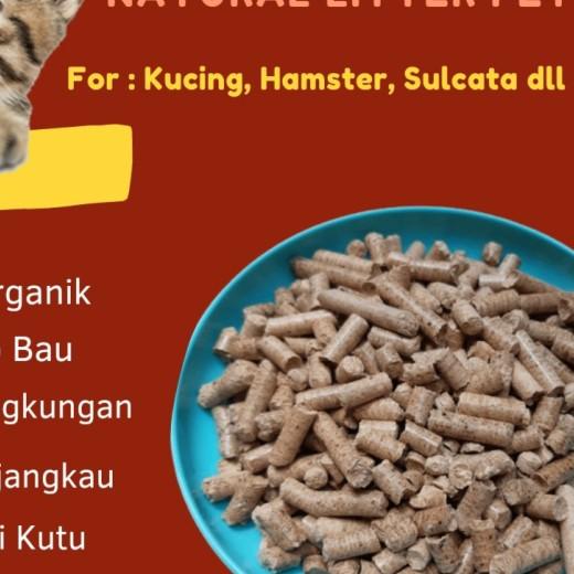 WOOD PELLET ALAS KUCING/KURA-KURA/SULCATA/HAMSTER SUPER MURAH