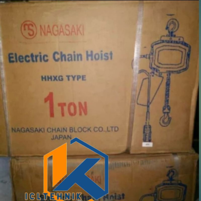 Chain hoist ELECTRIC 1Ton x 6 meter nagasaki electric chain hoist 3 PH