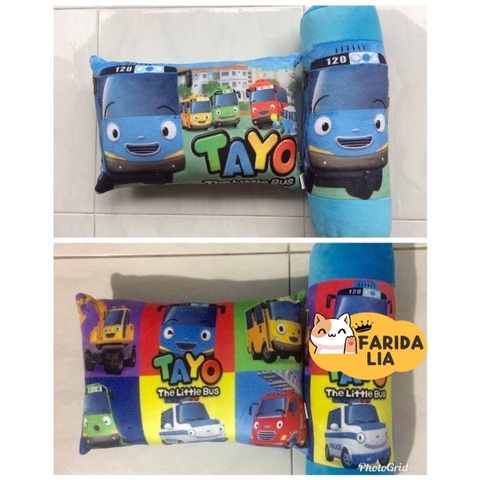 Bantal guling Tayo little bus SET