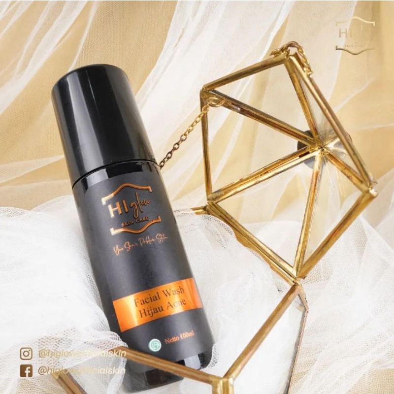 FACIAL WASH HIJAU ACNE HI GLOW SKINCARE