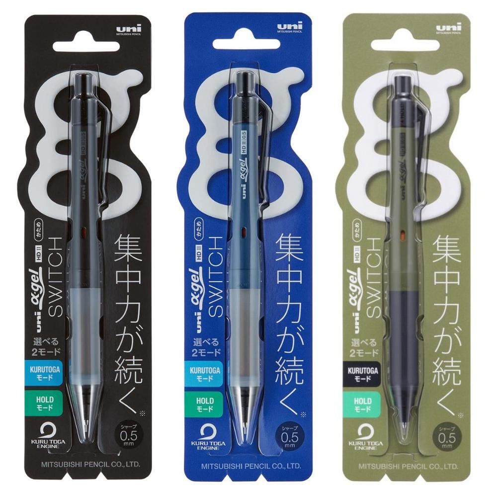 

Uni Alpha Gel Switch Kuru Toga Machine Mechanical Pencil 0.5mm Pensil Mekanik