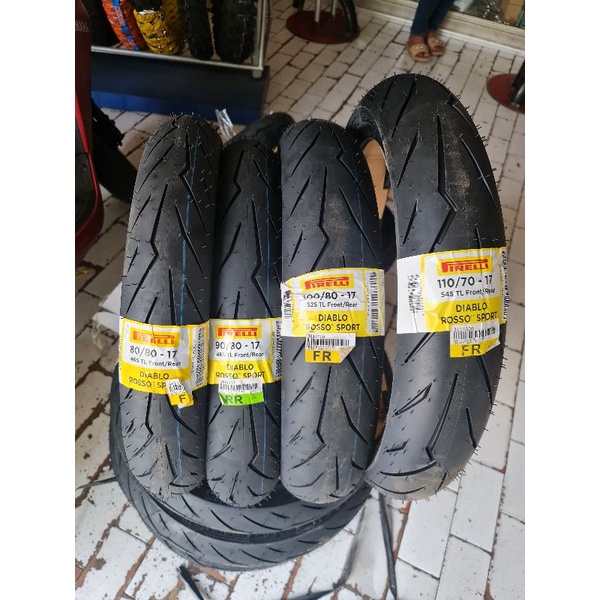 ban pirelli diablo rosso sport 80/80 90/90 100/80 110/70 ring 17