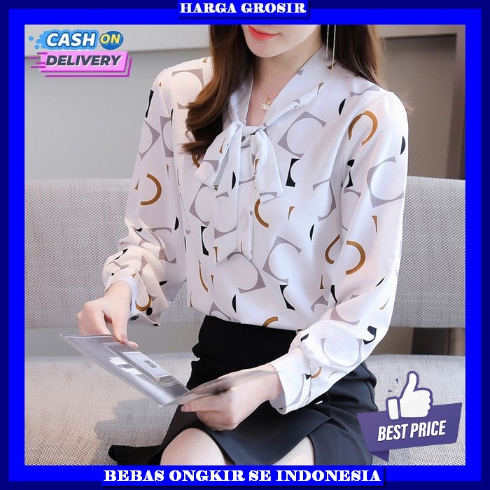 Buju Korean Style Blous Perempuan Dewasa Baju Atasan Wanita Korean Style Blus Cewek Termurah Atasan 