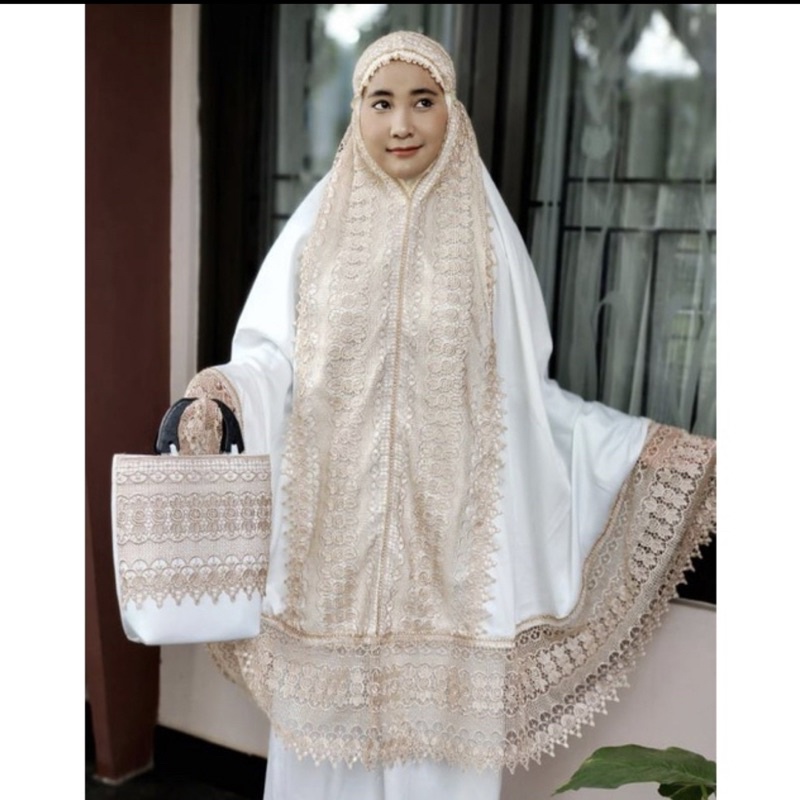 mukena new keong kombi warna tas cantik full kd