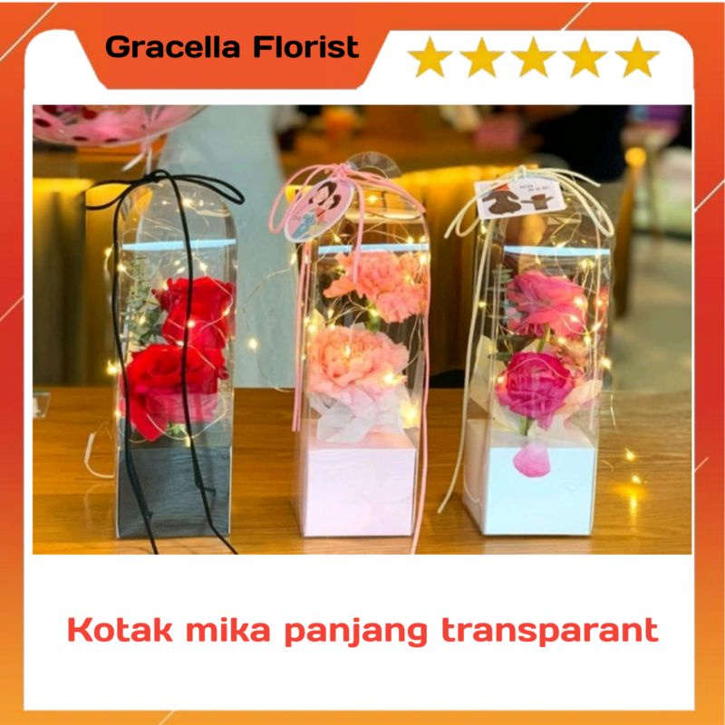 

Kotak mika panjang transparant