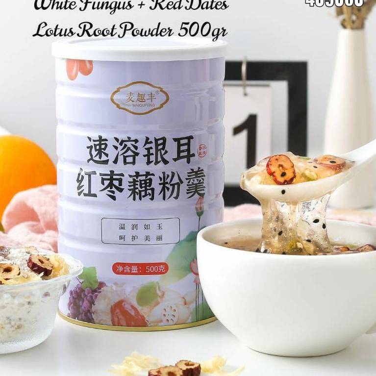 

((S-OTY_✔)) (SHARE JAR) Oufen Lotus Root Powder / bubur akar teratai / chia seed/bubuk teratai-berkualitas