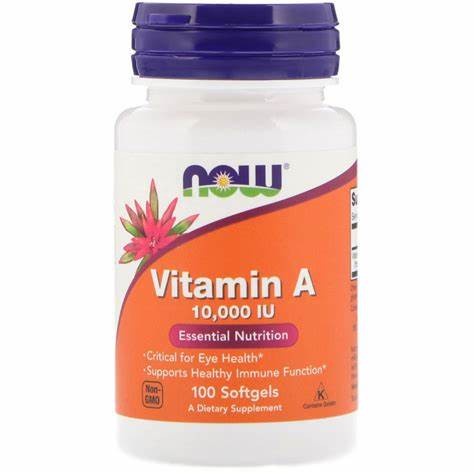 

Now Foods Vitamin A 10000 IU Mata Eye Vision Health 100 Softgels Vit A