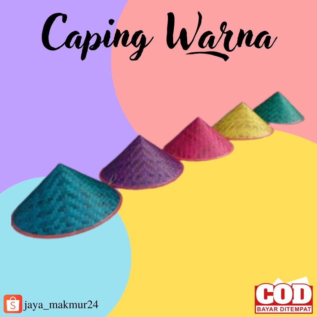 Caping Warna Ospek - Caping Warna Anak TK SD - Caping Warna Maba Mahasiswa