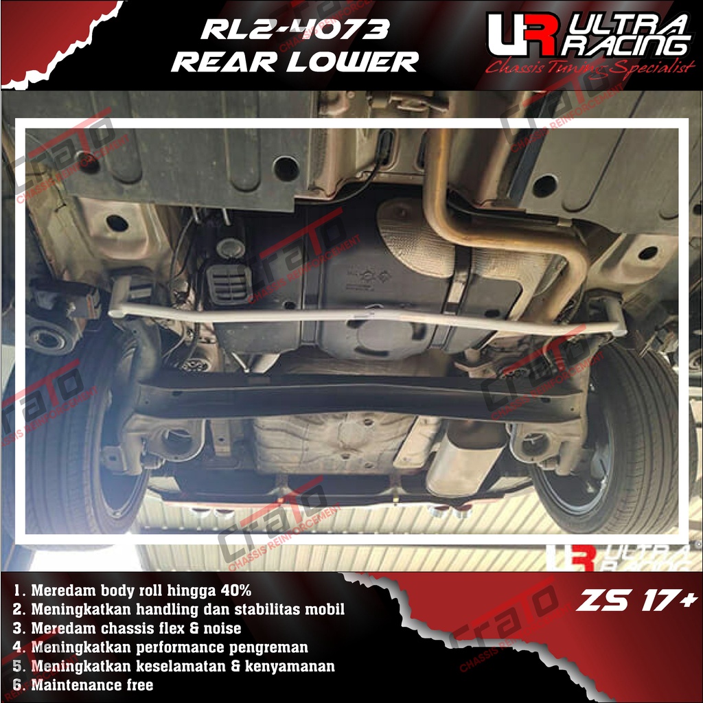 Aksesoris Stabiliser ULTRA RACING Safety Bar - Rear Lower 2 Points - MG ZS 17+ - RL2-4073 - Original