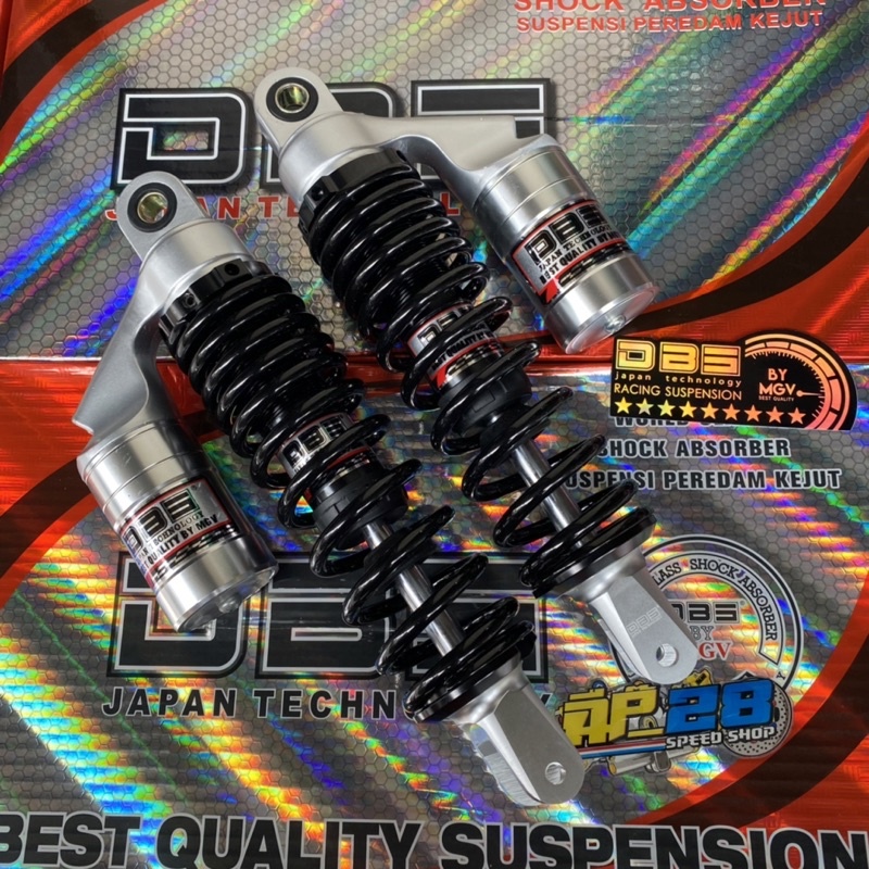 SHOCKBREAKER TABUNG ATAS DBS ORIGINAL UKURAN 280 MM MODEL GOG G+ PNP MOTOR AEROX DAN NOUVO / SHOCK BELAKANG TABUNG ATAS NOUVO DAN AEROX UKURAN 280 MM MATIC DOUBLE SHOCK MODEL G+ SERIES BY DBS MGV