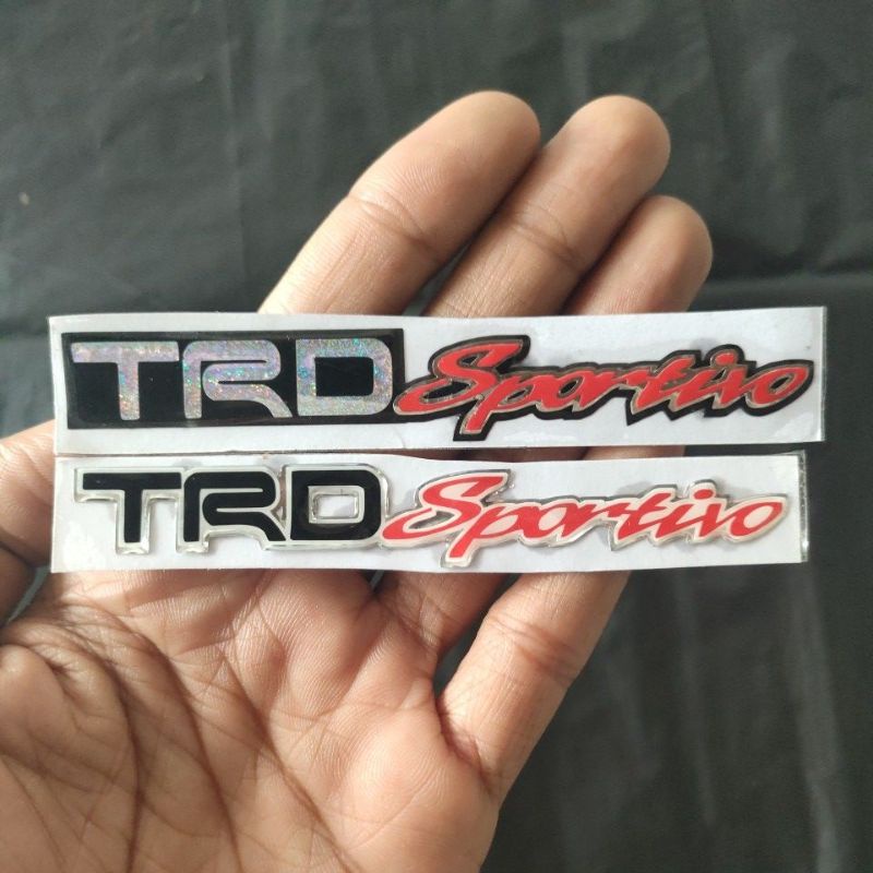 Stiker Emblem TRD SPORTIVO Timbul Toyota