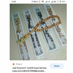 tasbih souvernir bahan kayu
