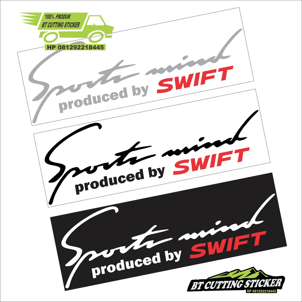 sticker sportmind sticker mobil swift sticker sportmind swift sticker suzuki swift