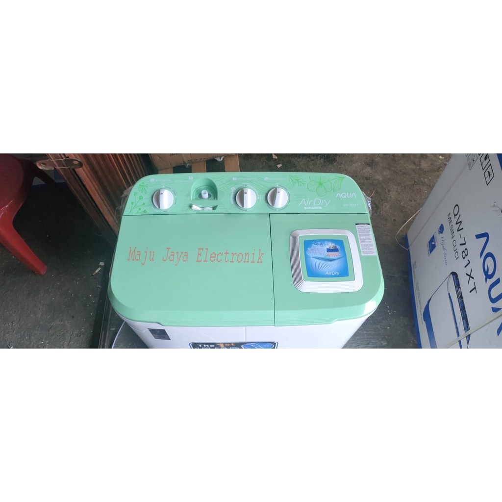 Mesin Cuci 2 Tabung AQUA QW 861 XT 8.5 KG Hijab Airdry Water Selector