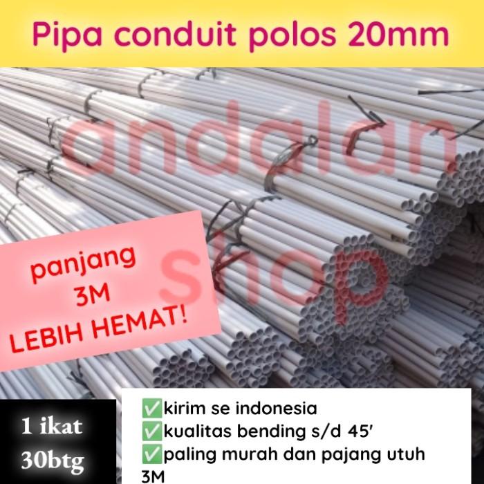 Listrik Pipa Conduit Polos 20Mm / Pipa Listrik Polos 20Mm/ Pipa Polos